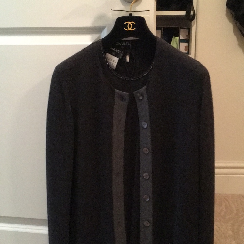 Authentic Chanel cashmere twin set top for sell